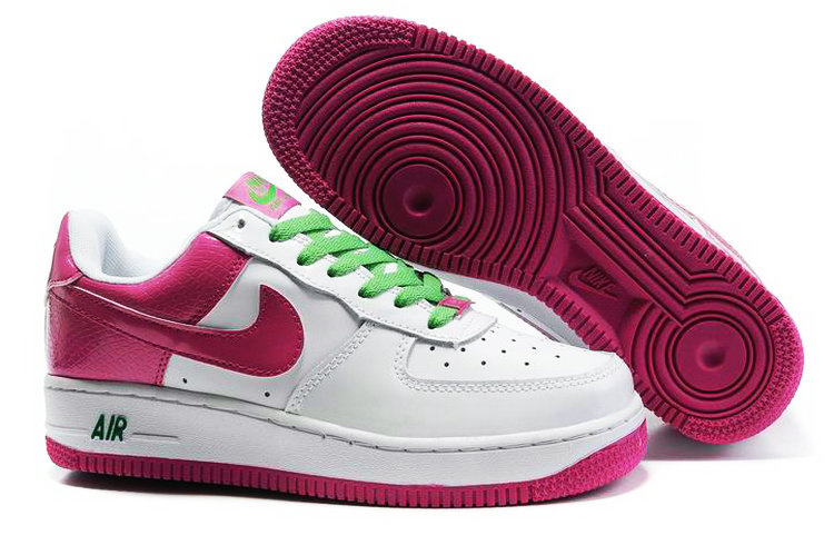Nike Women Air Force 1 Low White Purple Sneaker